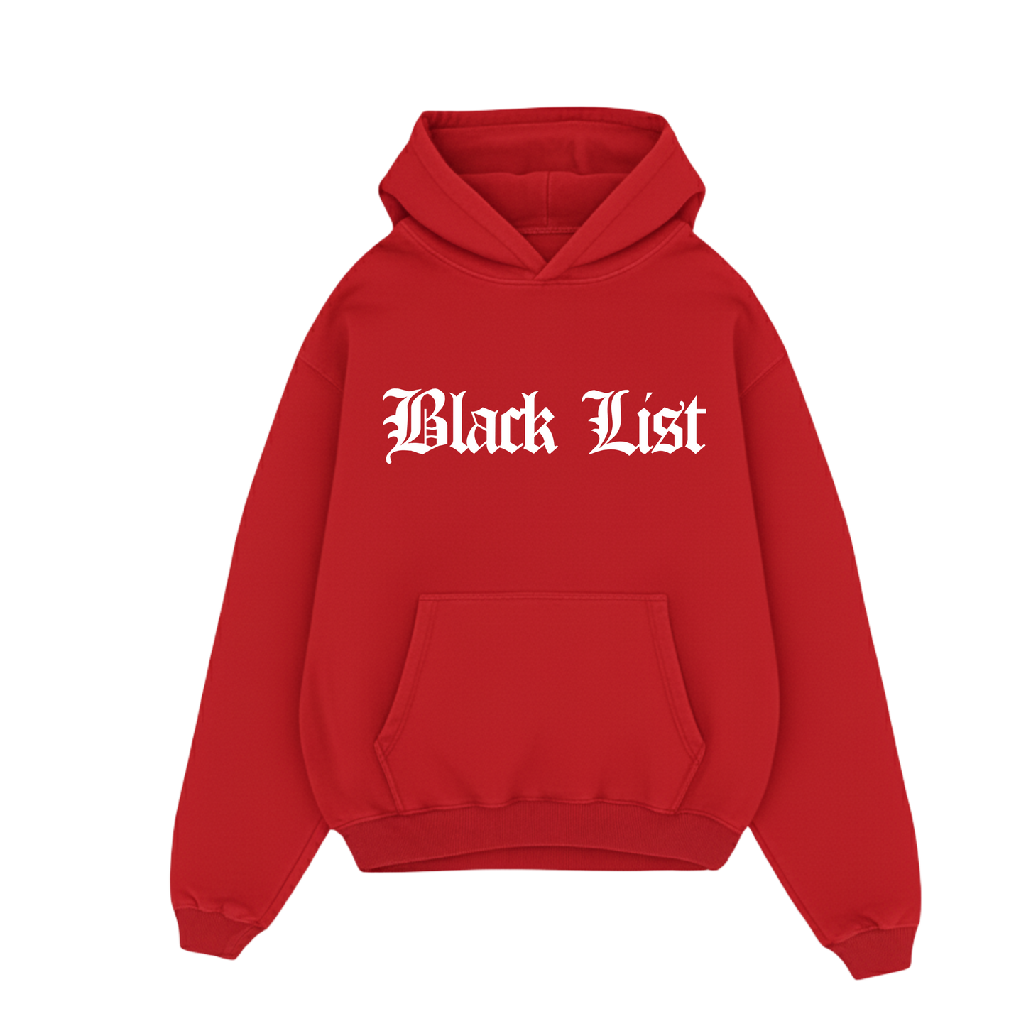 BLACKLIST CROSSES RED BASICS OVERSIZED HOODIE