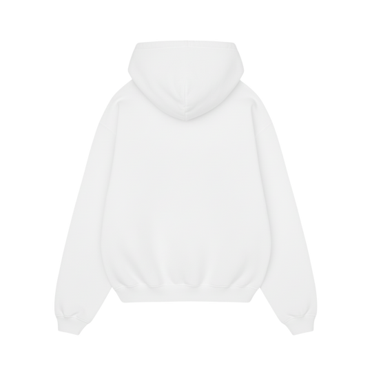 BLACKLIST BEAR OFFICIAL WHITE OVERSIZED HOODIE BASICS 3.0
