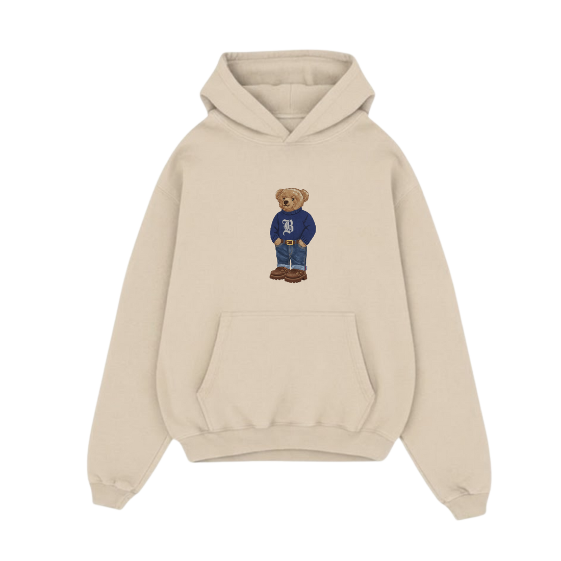 BLACKLIST BEAR OFFICIAL SAND OVERSIZED HOODIE BASICS 2.0