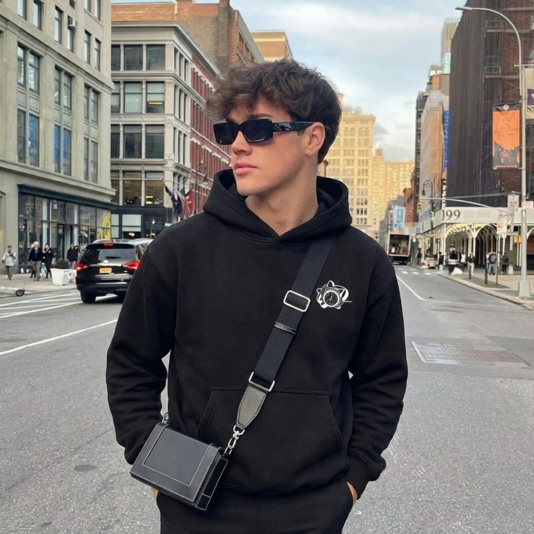BLACK LIST OFFICIAL BLACK OVERSIZED HOODIE 2.0