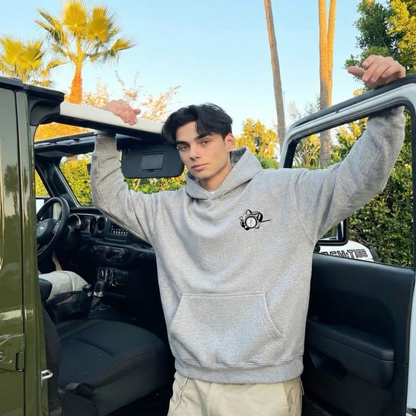 AMEX ROLEX RELAX GREY OVERSIZED HOODIE