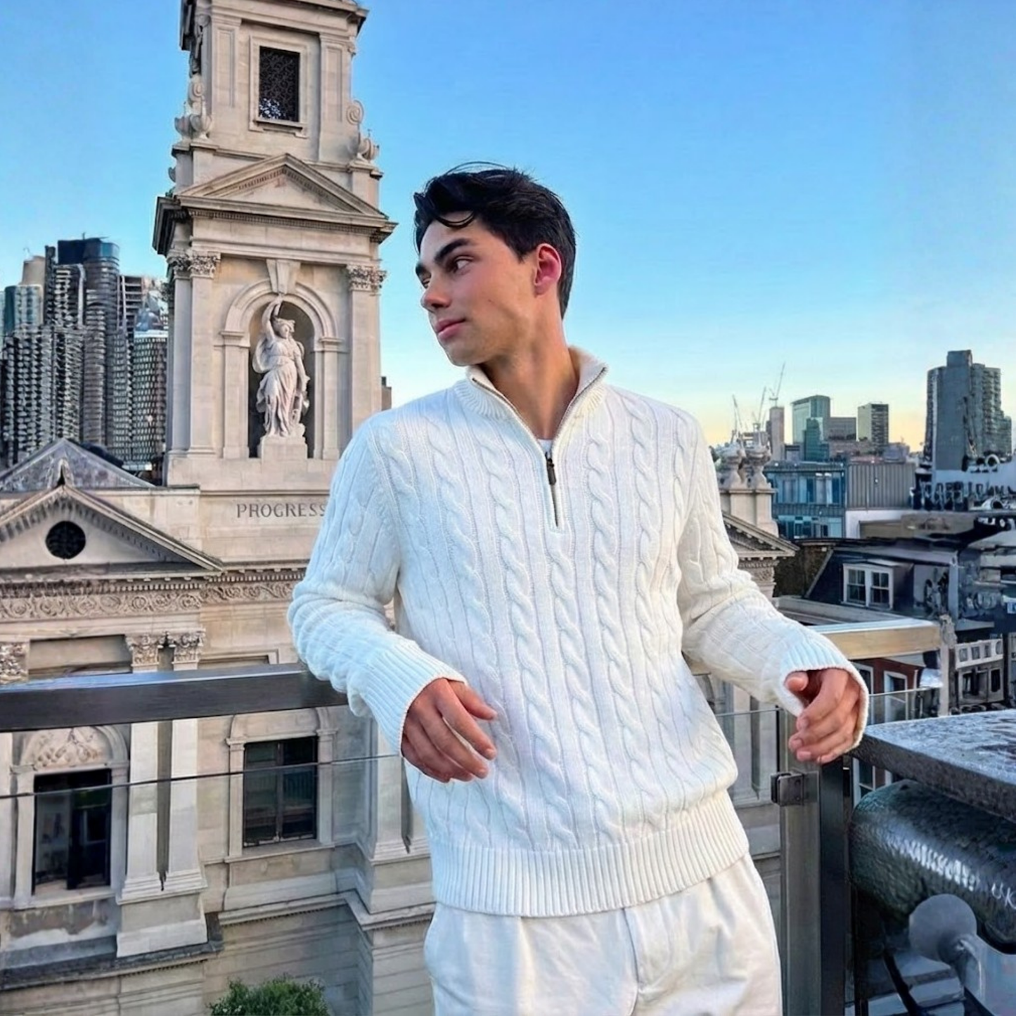 BLACKLIST WHITE KNIT POLO