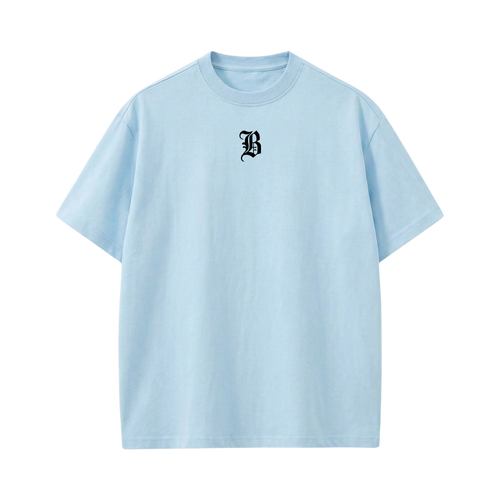 ALONE BUT NOT LONELY CREAM ICE BLUE T-SHIRT