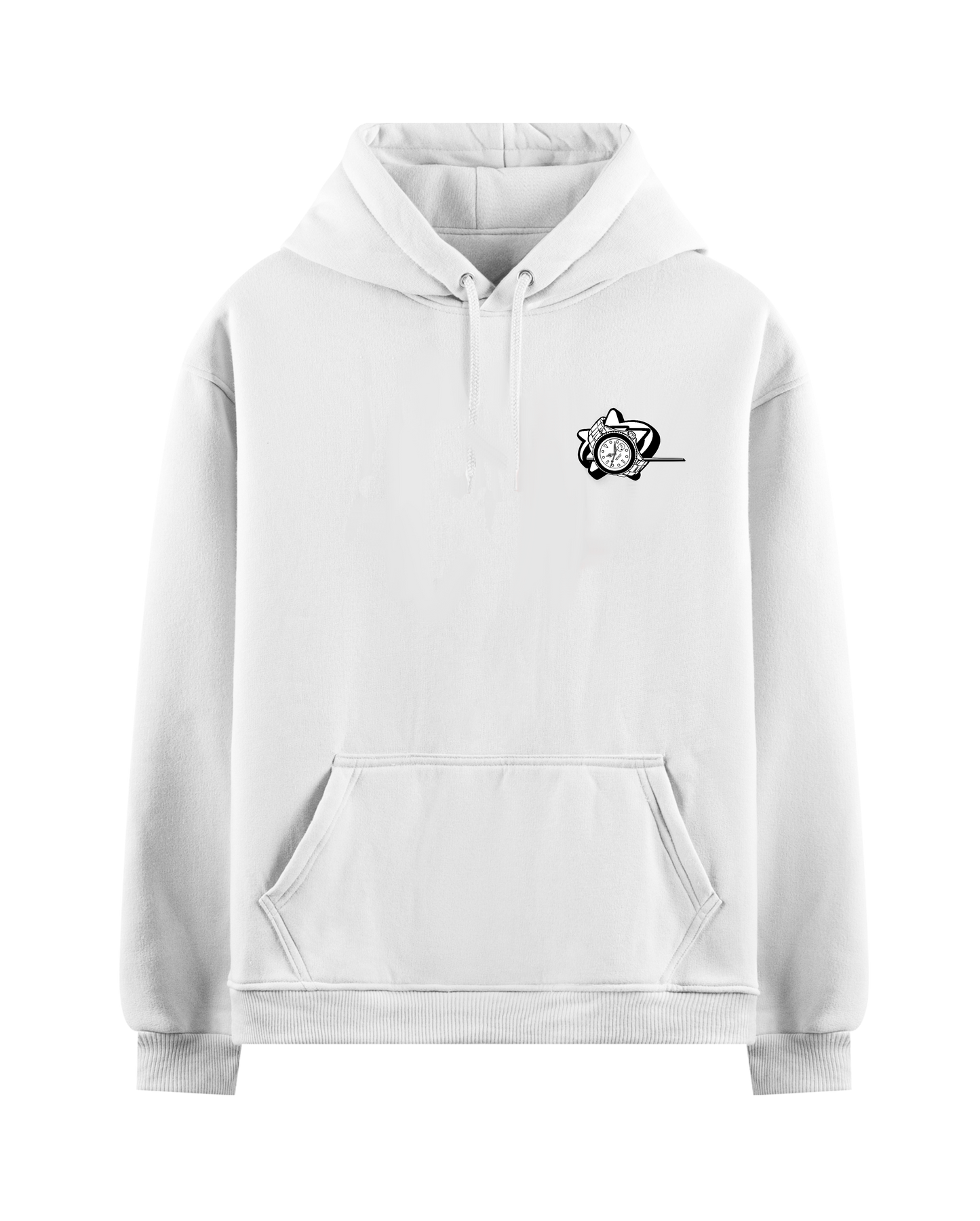 AMEX ROLEX RELAX WHITE OVERSIZED HOODIE
