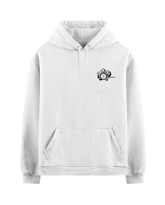 AMEX ROLEX RELAX WHITE OVERSIZED HOODIE