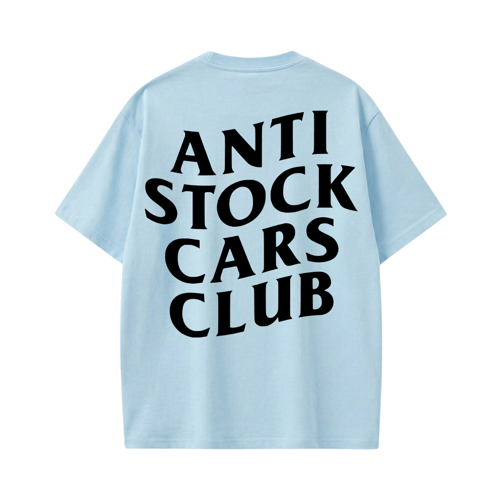 ANTI STOCK CARS CLUB ICE BLUE T-SHIRT