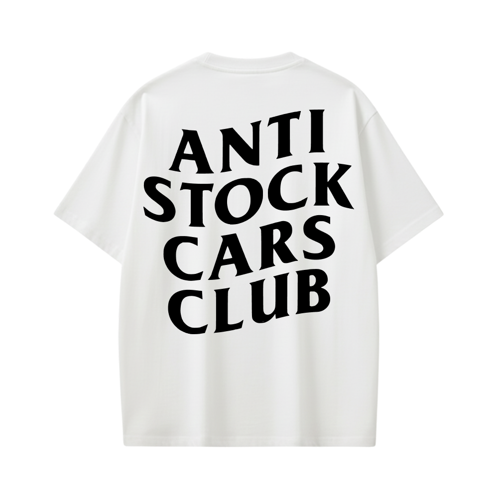 ANTI STOCK CARS CLUB WHITE T-SHIRT