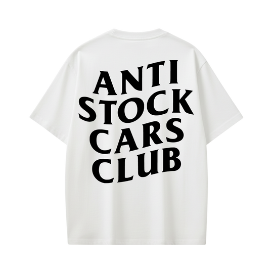 Anti Stock Cars Club White T-Shirt