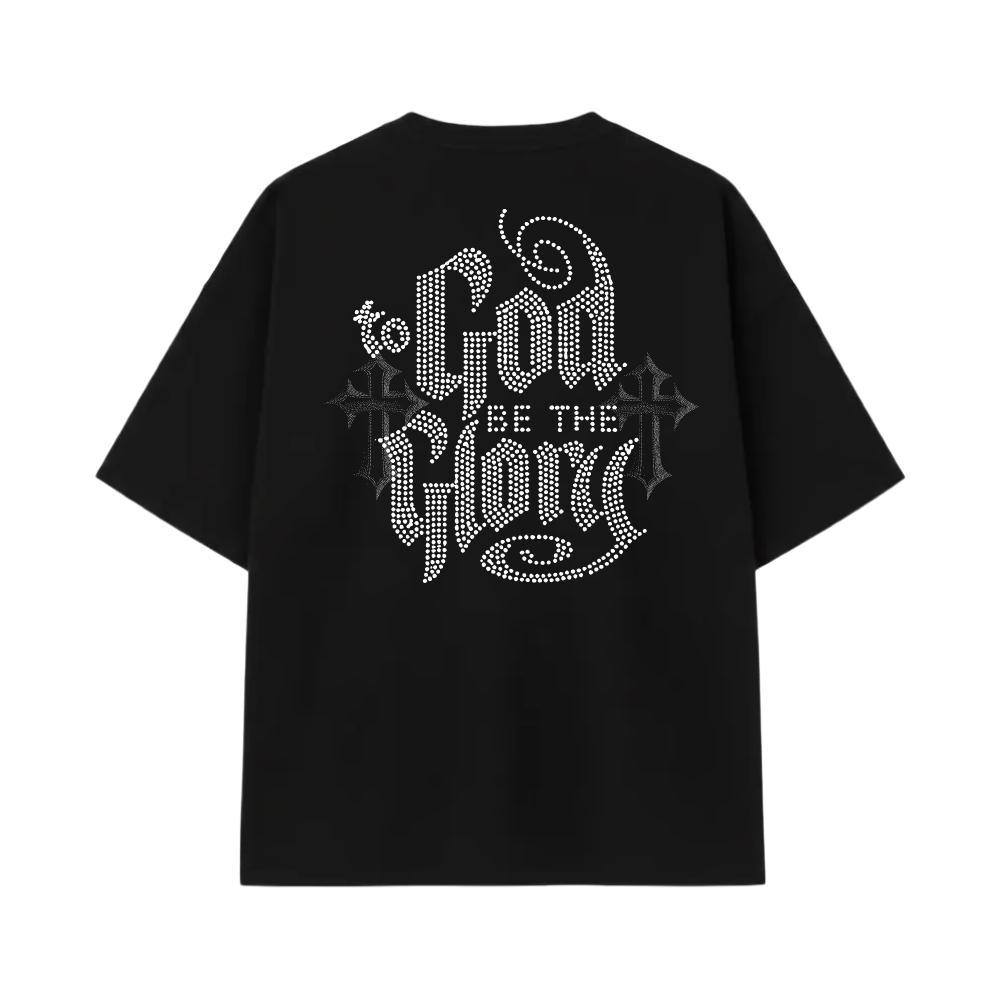 Blacklist “God Be The Glory” Oversized Black Tee