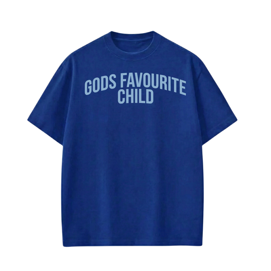 Gods Favourite Child Blue T-Shirt