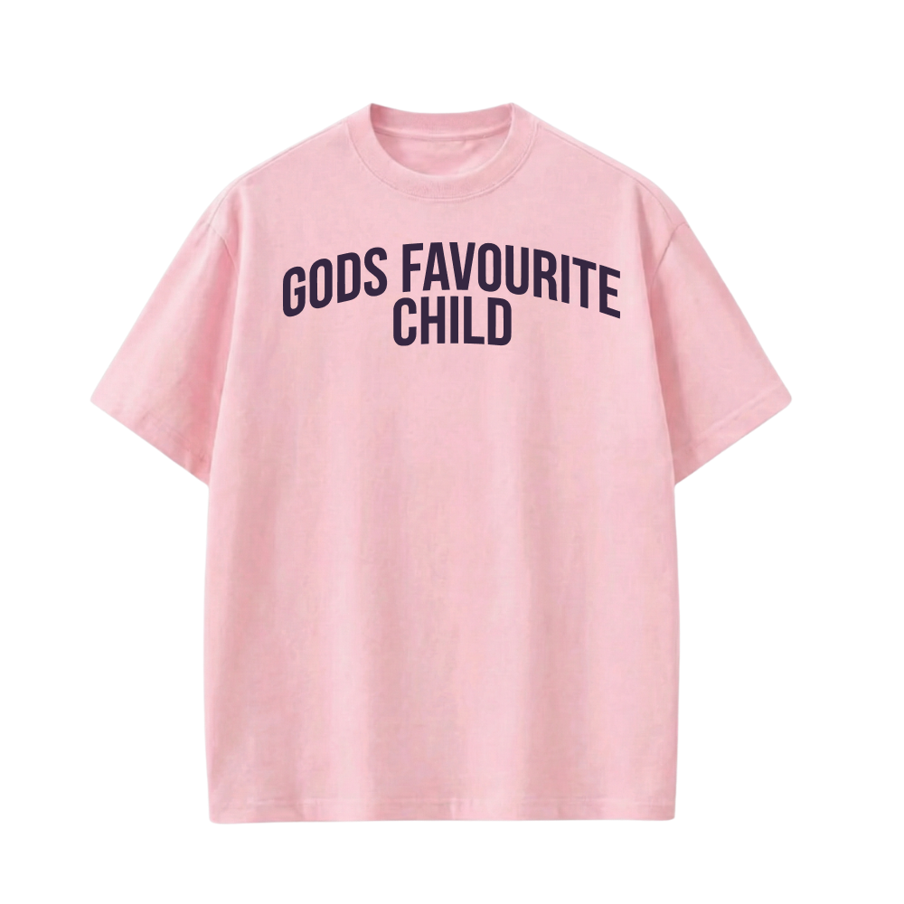 Gods Favourite Child Pink T-shirt