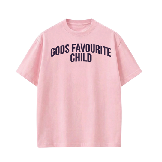 Gods Favourite Child Pink T-Shirt
