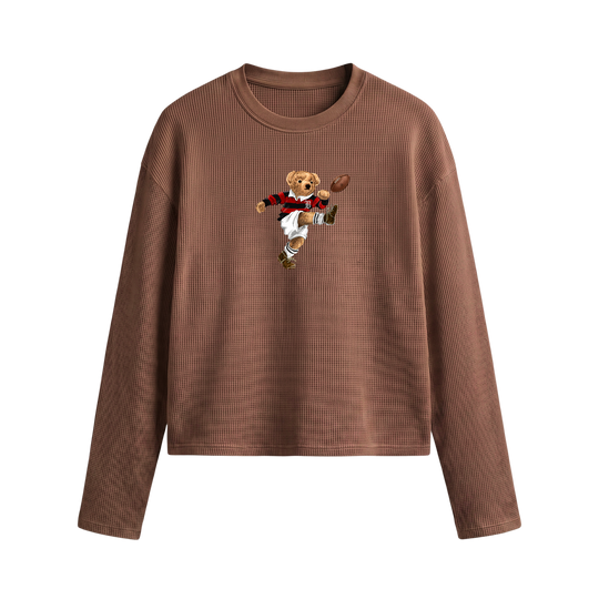 Blacklist  Bear Archive Waffle T-shirt Brown