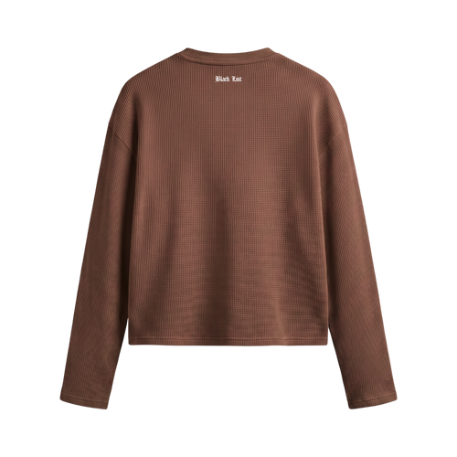 Blacklist  Bear Archive Waffle T-shirt Brown