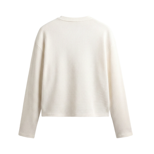 Blacklist Bear Classic Waffle T-shirt Off White