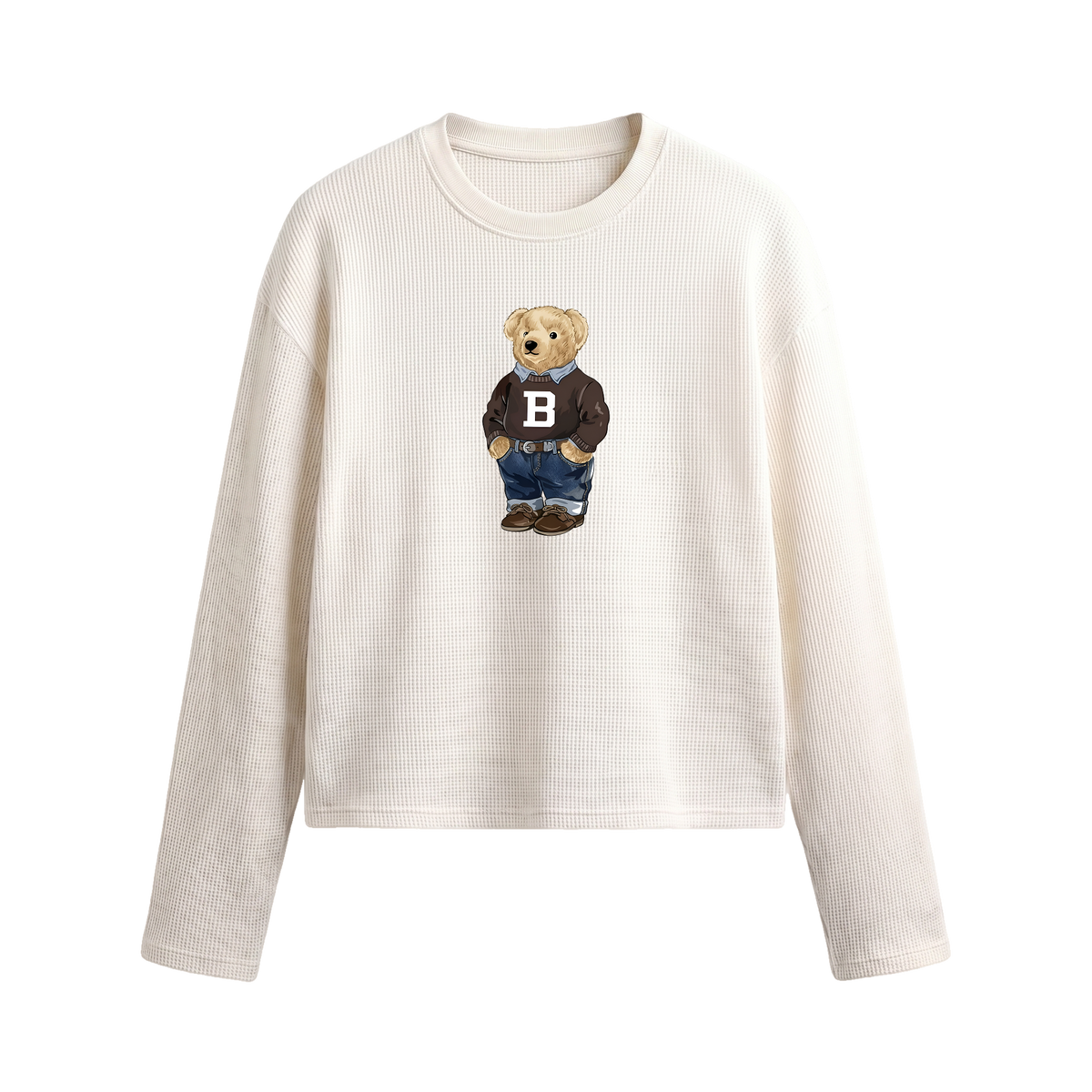 Blacklist Bear Classic Waffle T-shirt Off White 2.0
