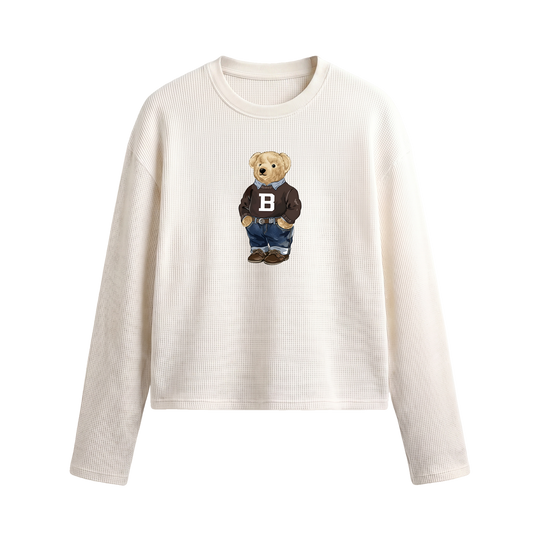 Blacklist Bear Classic Waffle T-Shirt Off White 2.0