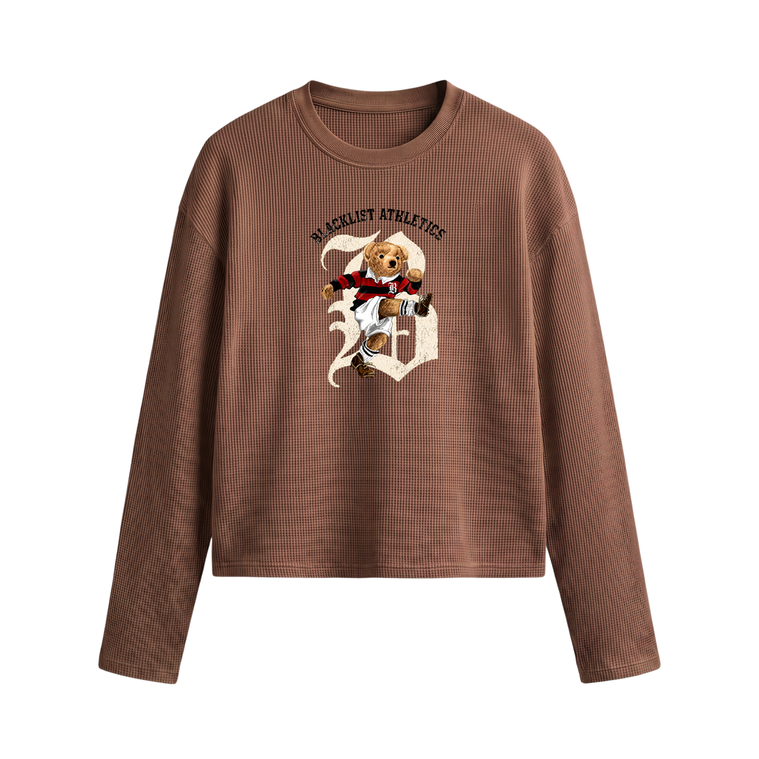 Blacklist Bear Collective Waffle T-shirt Black