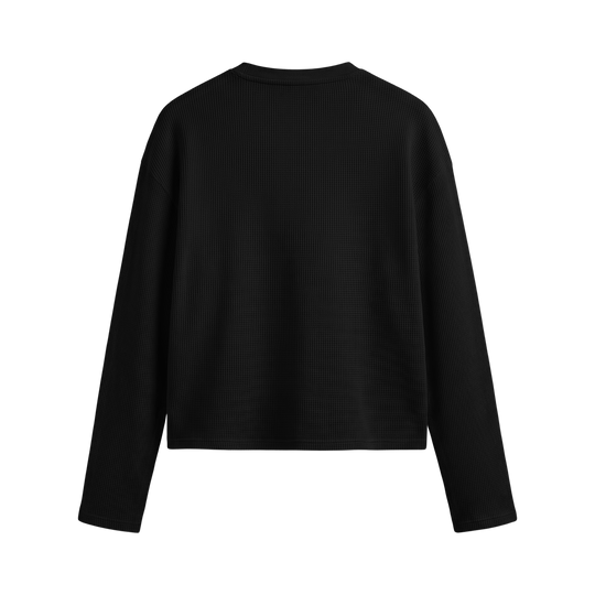 Blacklist Bear Collective Waffle T-shirt Black