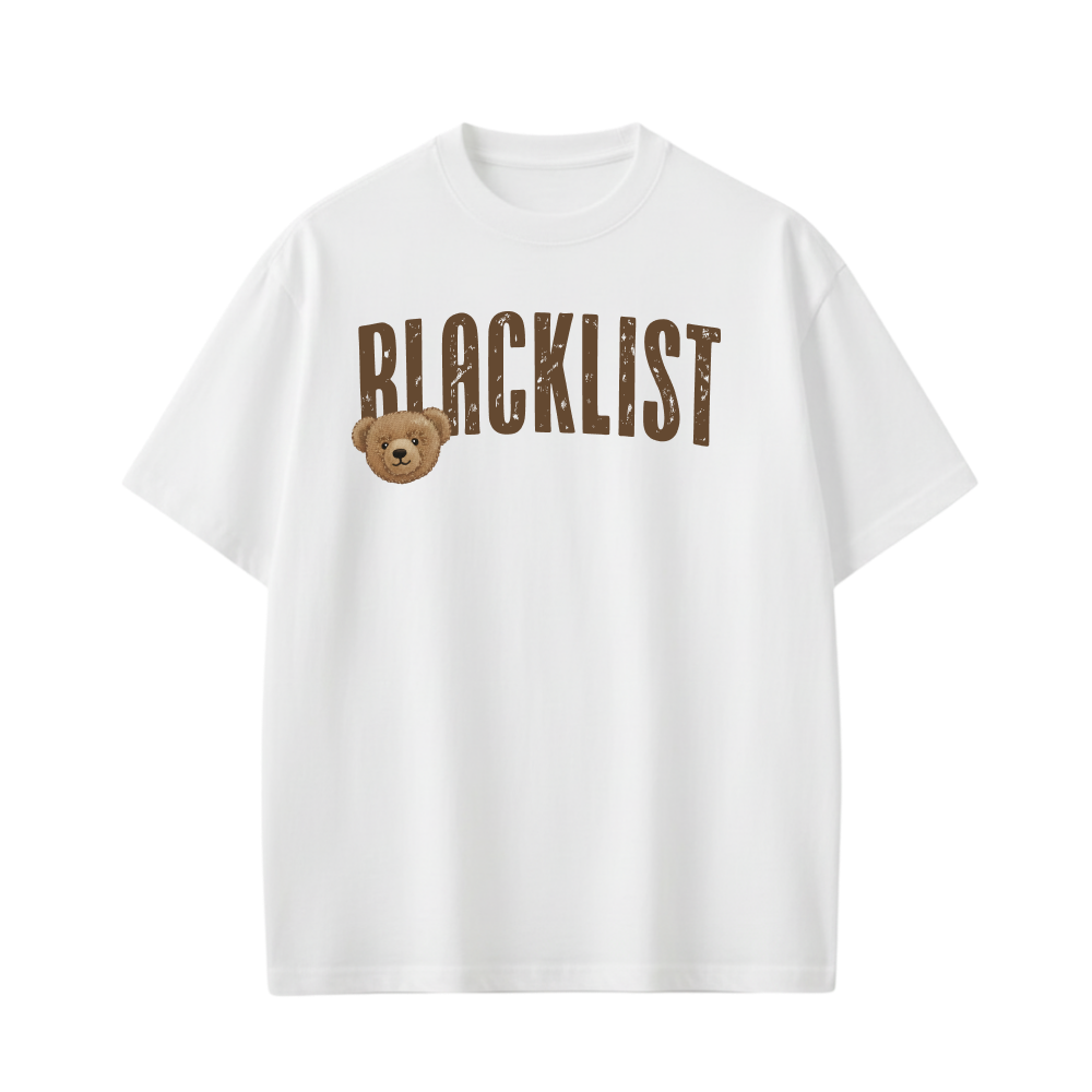Blacklist Bear White T-shirt