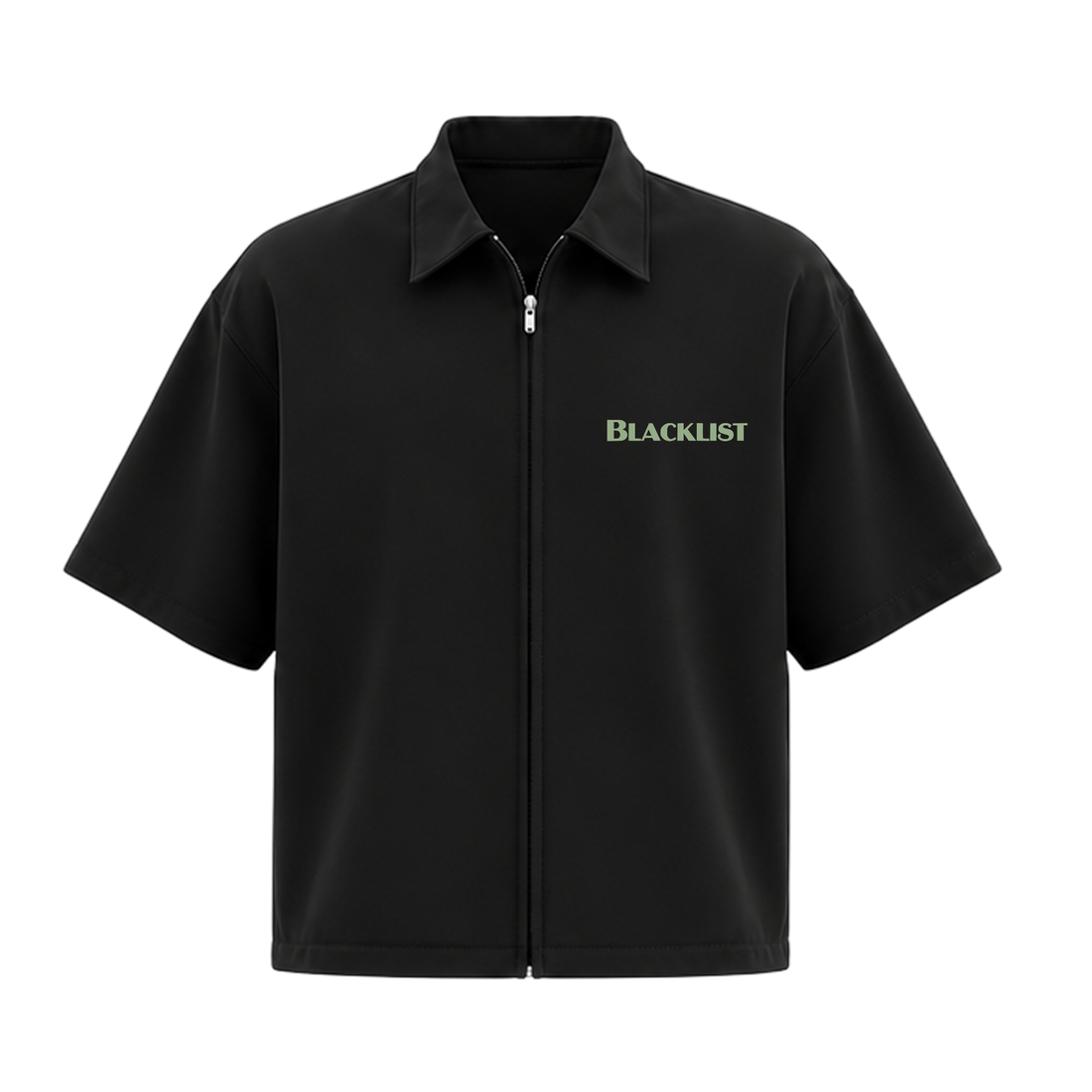 Blacklist Billion Vision Zipper Shirt Black