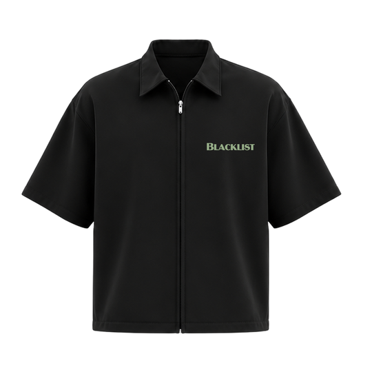 Blacklist Billion Vision Zipper Shirt Black