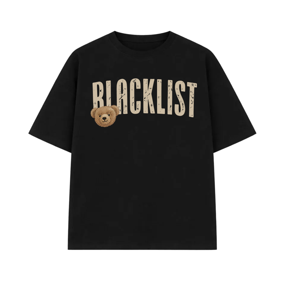 Blacklist Black Bear Oversized T-Shirt