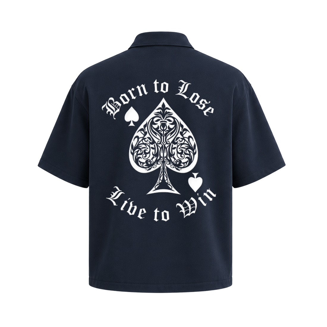 Blacklist Born to lose Zipper Shirt  Dark Blue