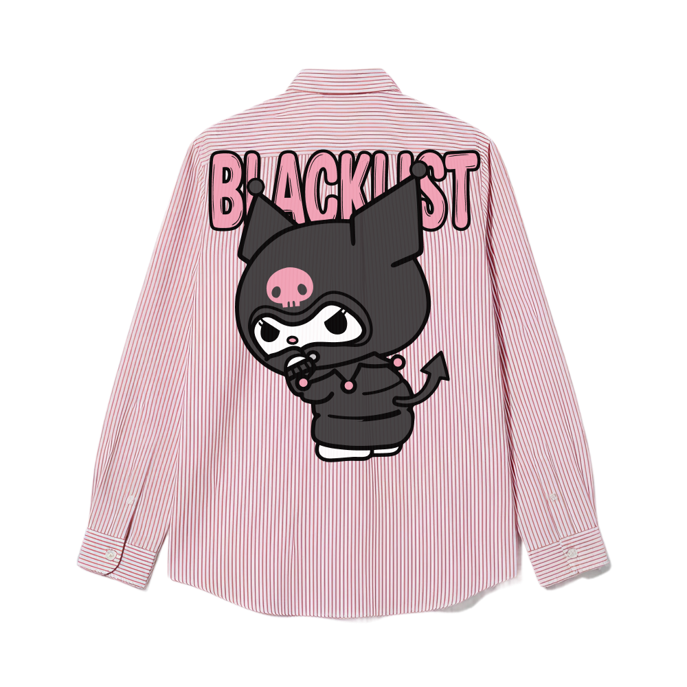 Blacklist Brat Mode Stripe Shirt – Pink