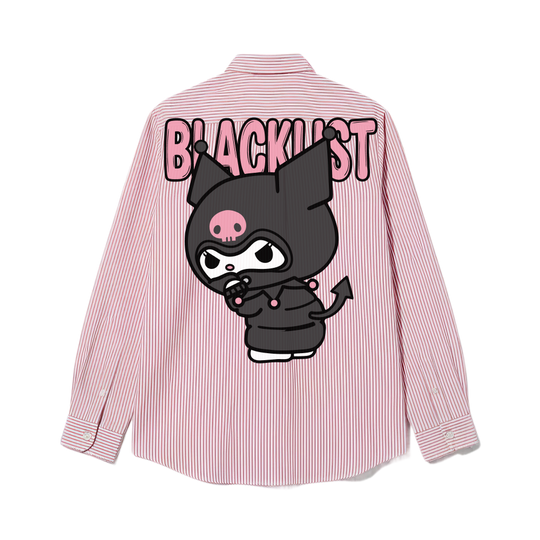 Blacklist Brat Mode Stripe Shirt – Pink