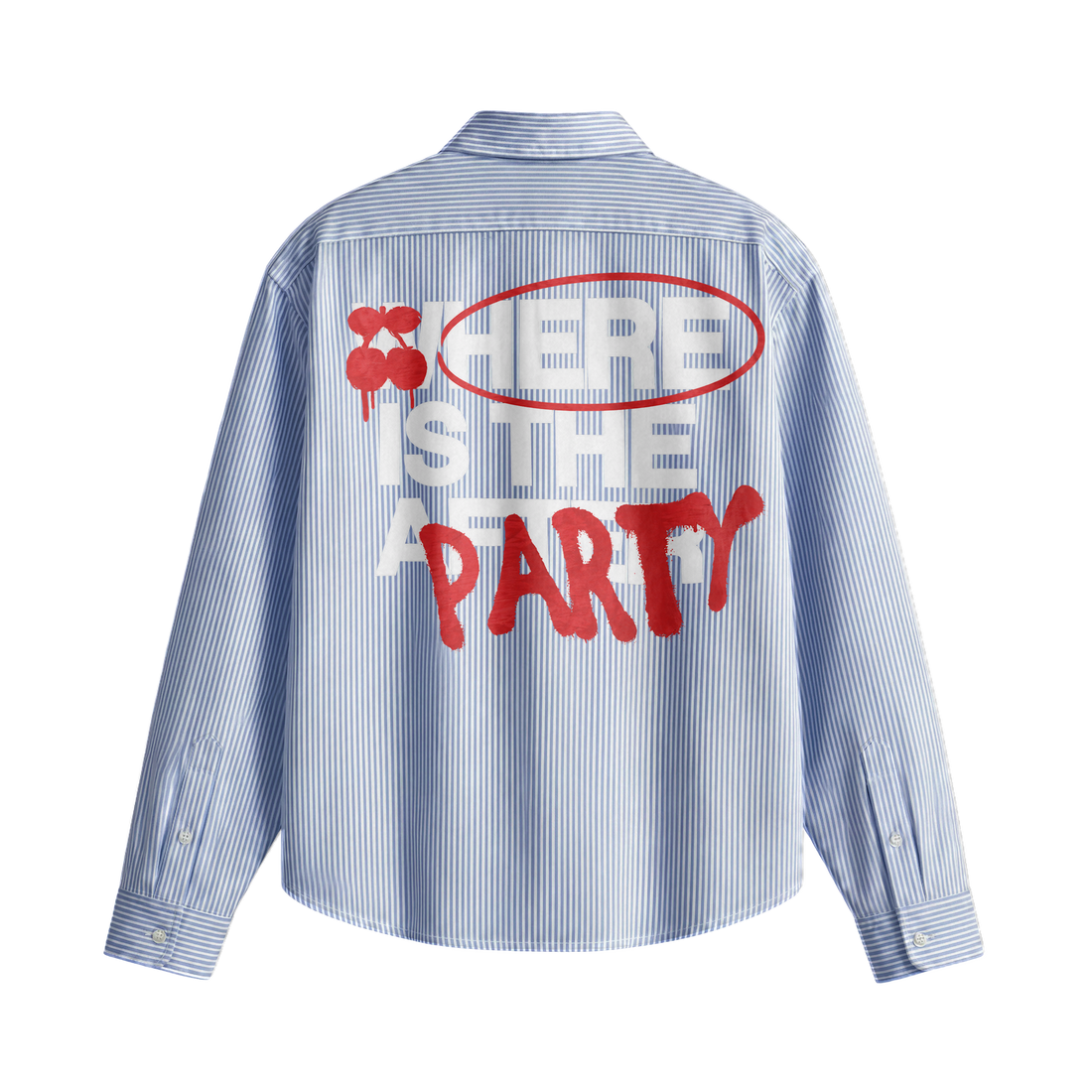 Blacklist Broken Party Blue Stripe Shirt