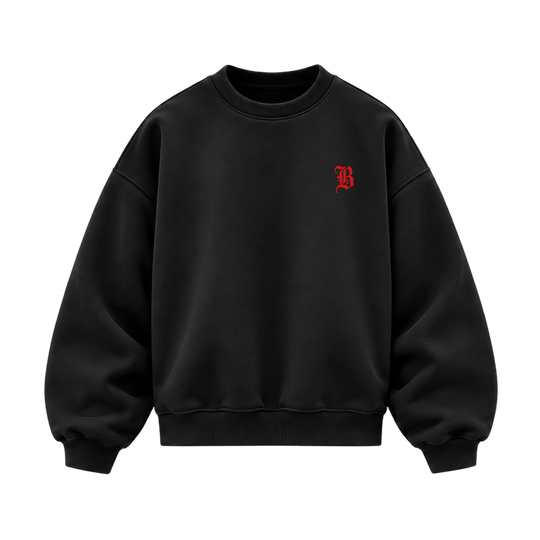 Blacklist Burnout Club Sweatshirt Black