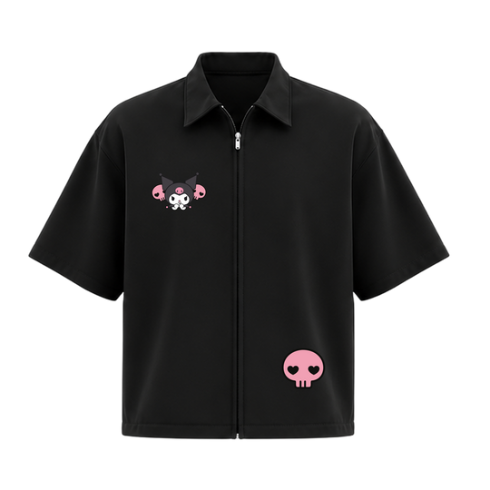 Blacklist  Capital Club Zipper Shirt Black