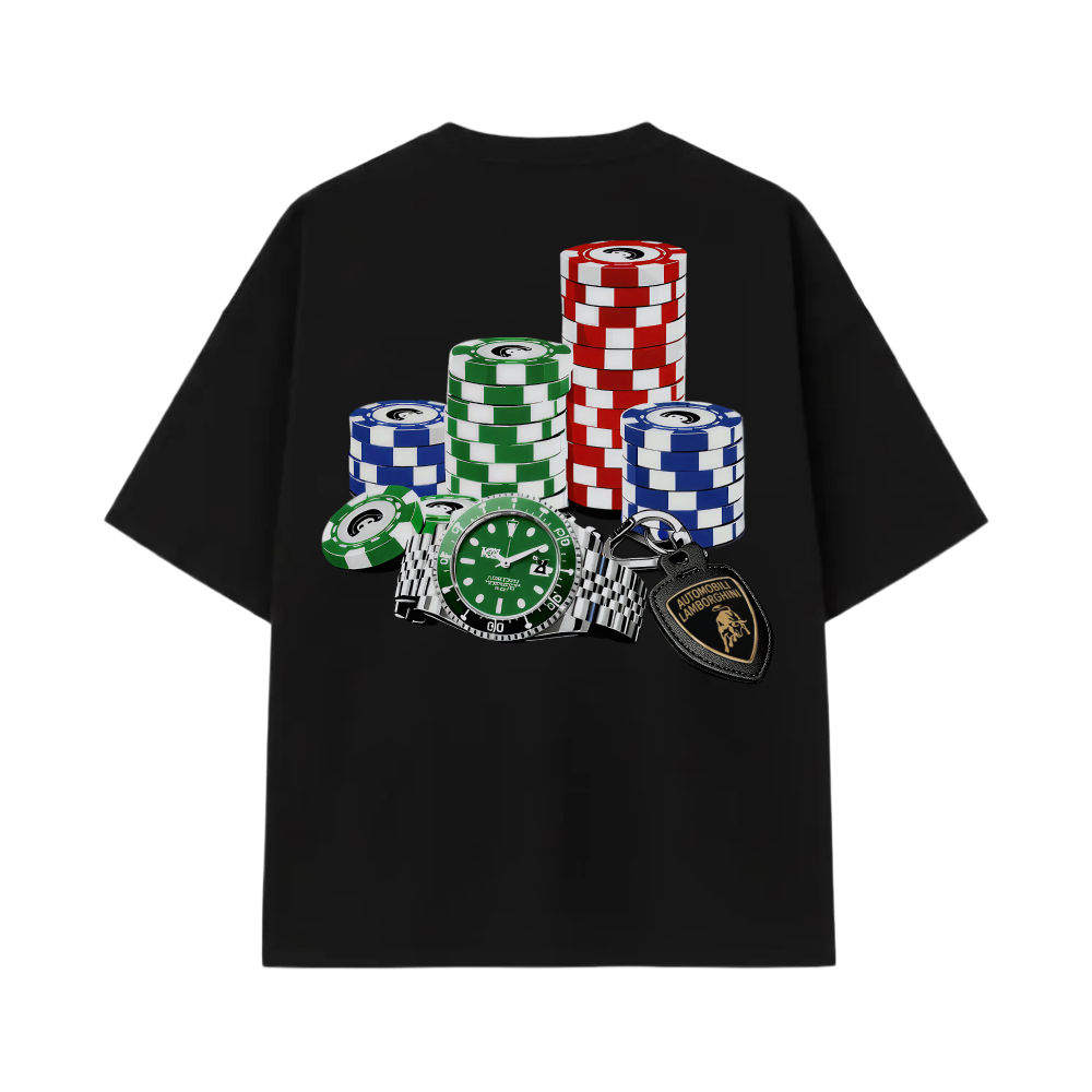 Blacklist Casino Royale Lambo Edition Black Statement T-shirt