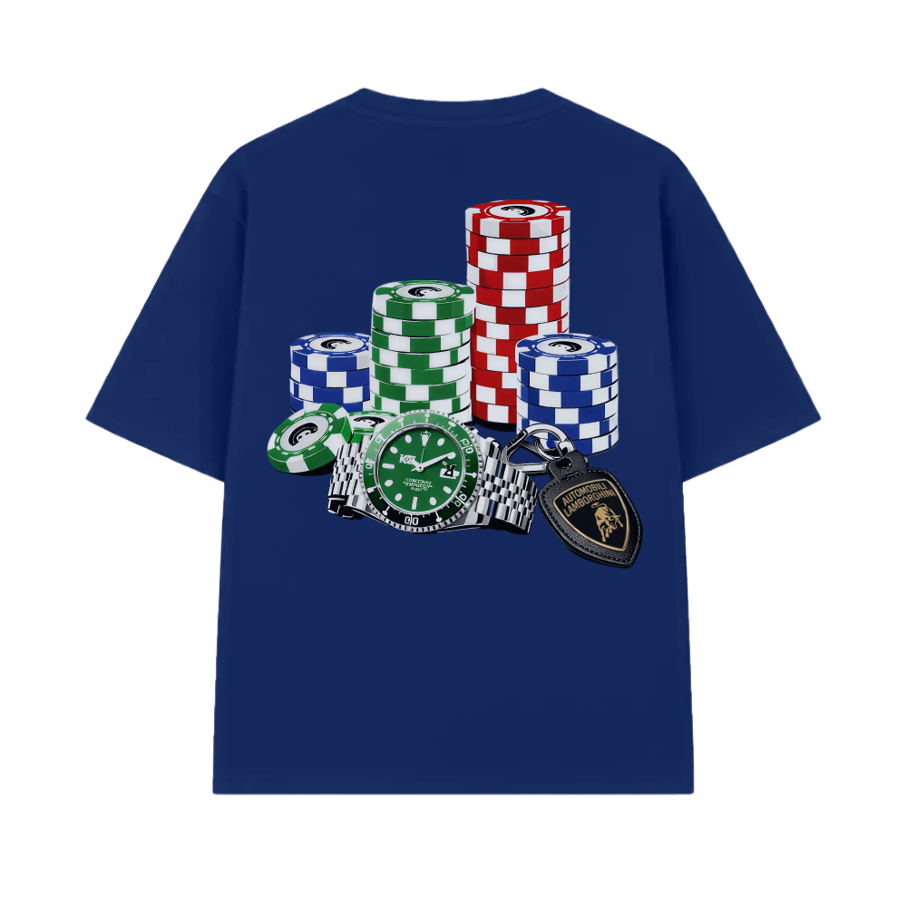 Blacklist Casino Royale Lambo Edition Royal blue Statement T-shirt