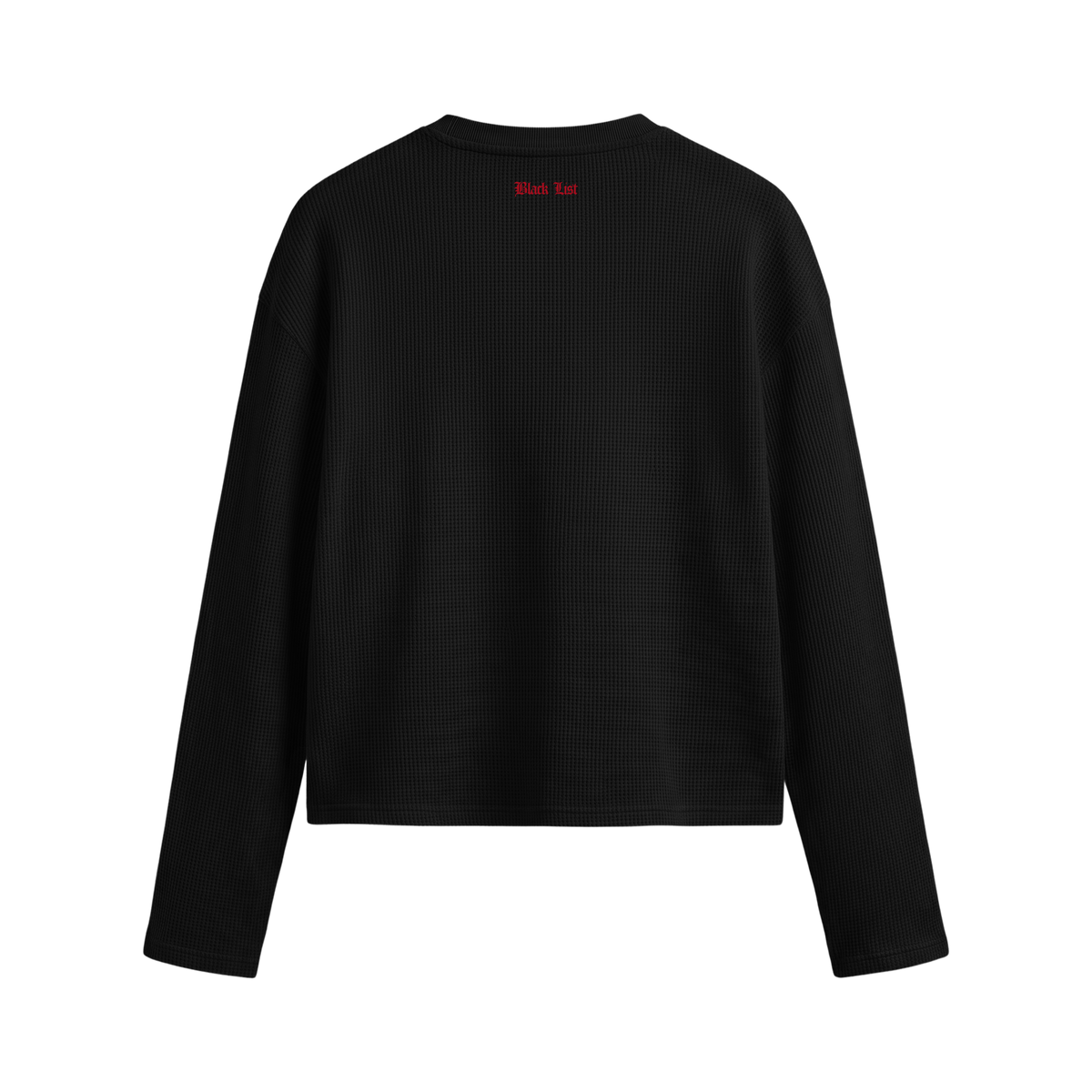 Blacklist Cherry Knot Waffle T-shirt Black