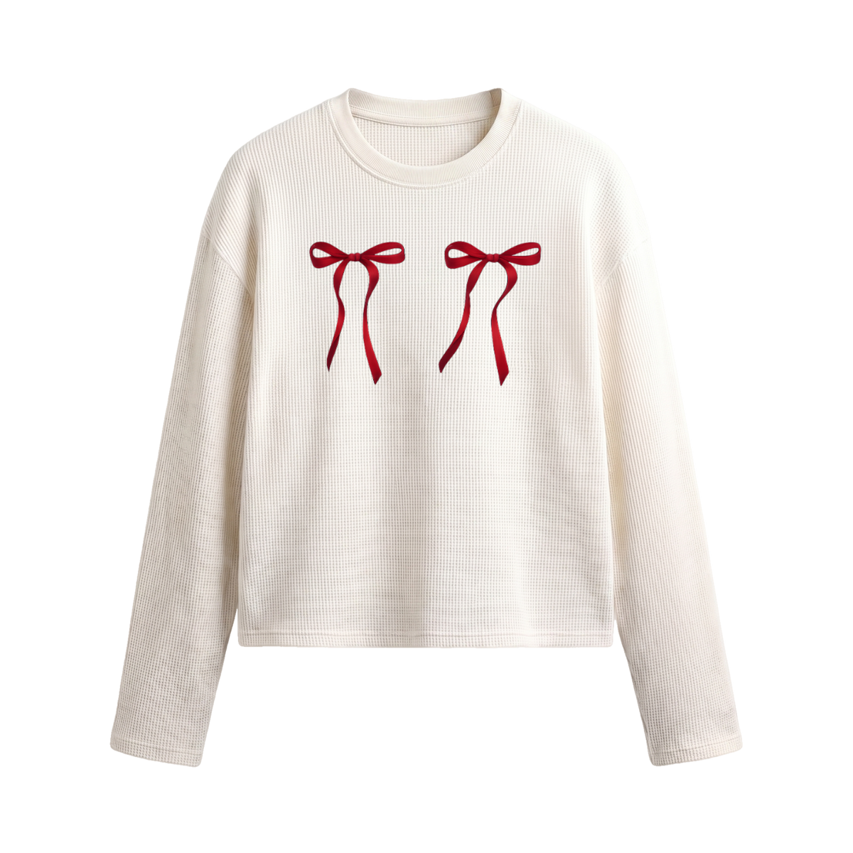 Blacklist Cherry Knot Waffle T-shirt Off White