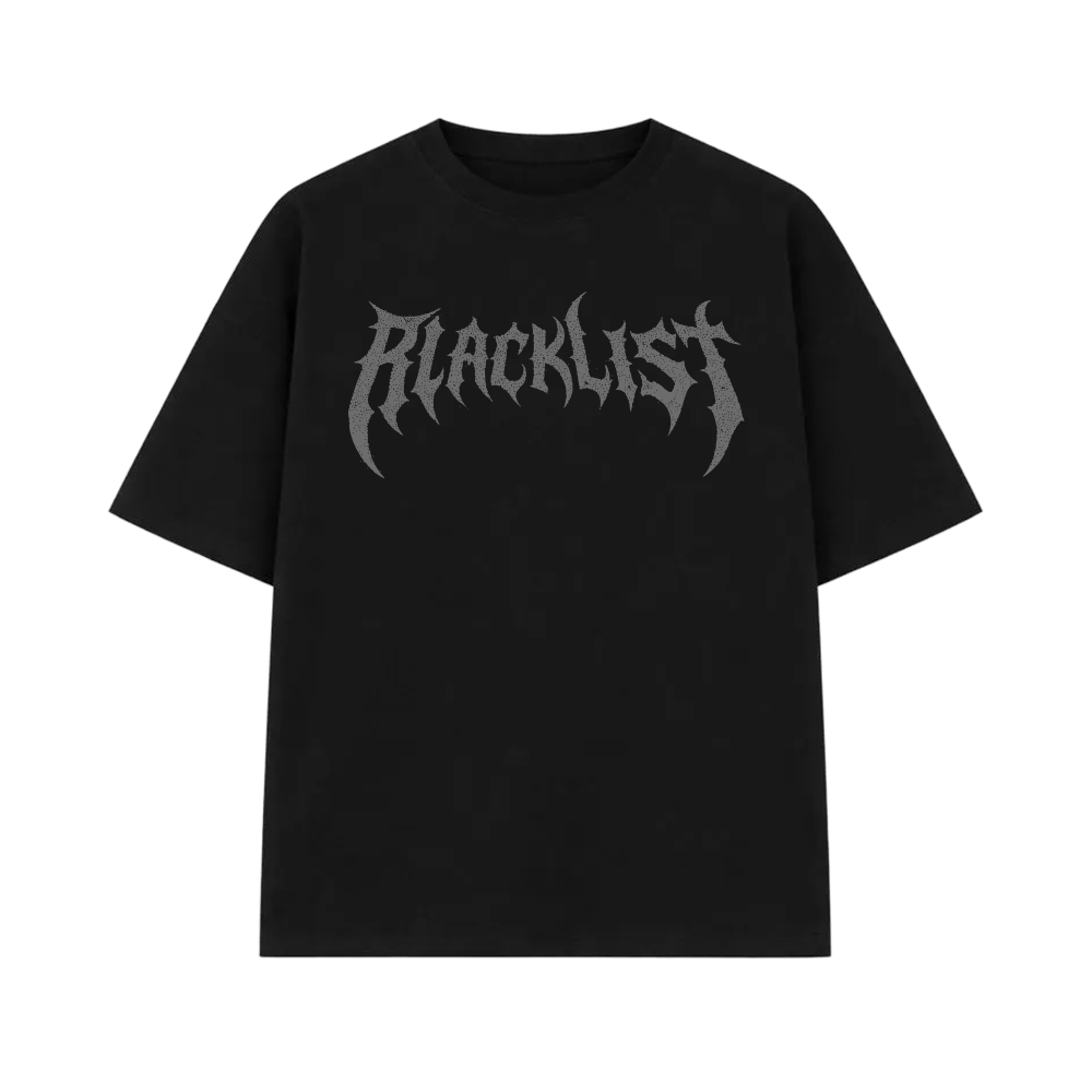 Blacklist Classic Mark Print Tee – Blackout