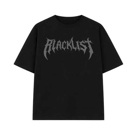 Blacklist Classic Mark Print Tee – Blackout
