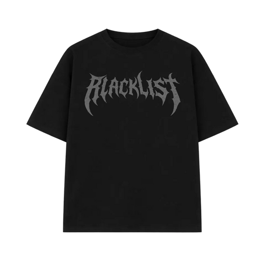 Blacklist Classic Mark Print Tee – Blackout