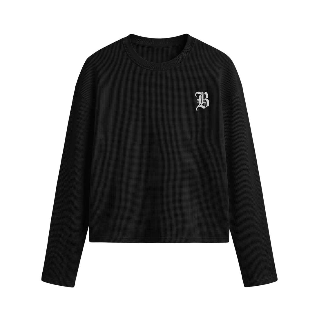 Blacklist Classic Minimal Waffle T-shirt Black