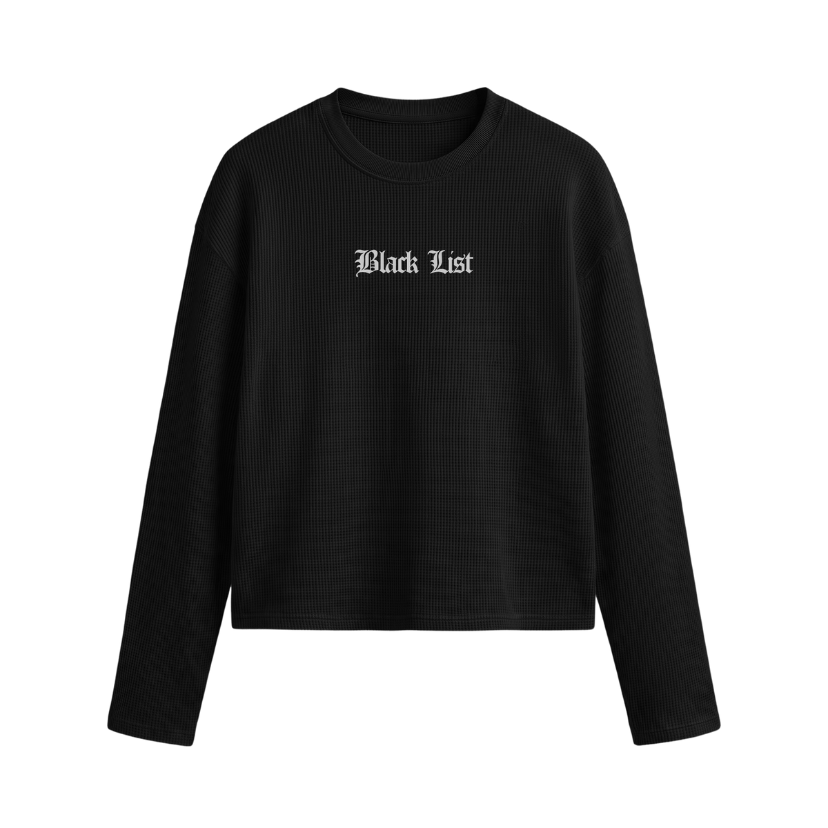 Blacklist Classic Noir Waffle T-shirt Black