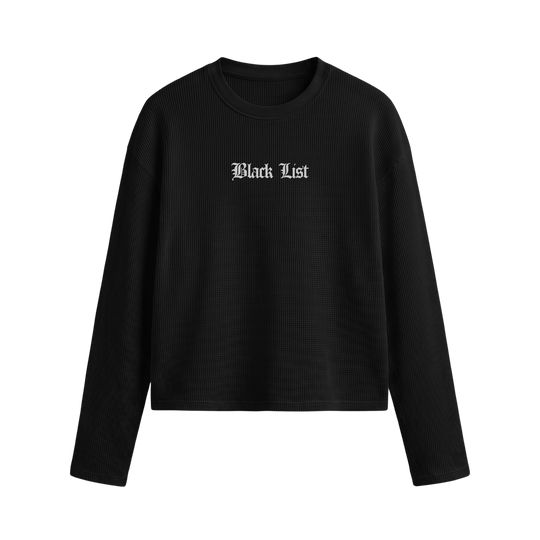 Blacklist Classic Noir Waffle T-Shirt Black