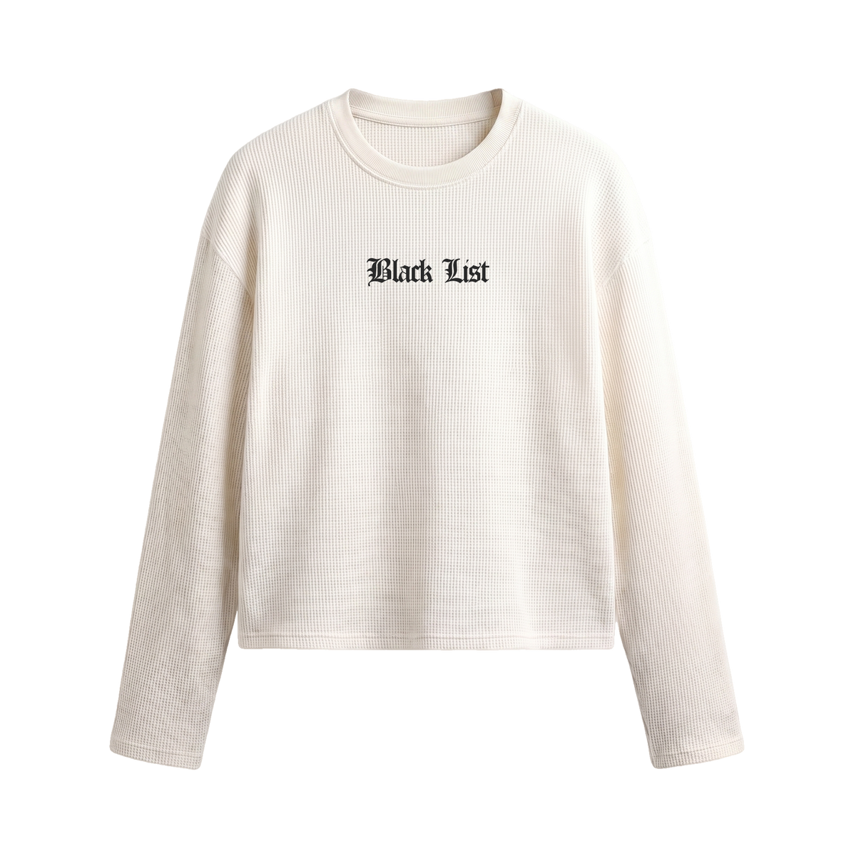 Blacklist Classic Noir Waffle T-shirt Off White