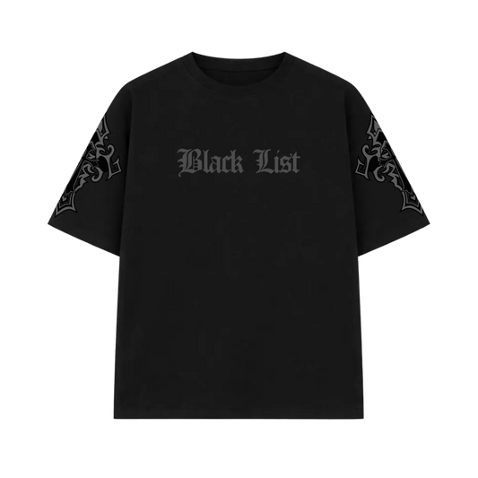 Blacklist Crosses Black Oversized T-Shirt