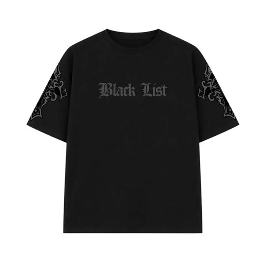 Blacklist Crosses Black Oversized T-Shirt