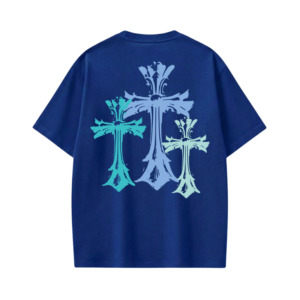 Blacklist Crosses Blue T-shirt