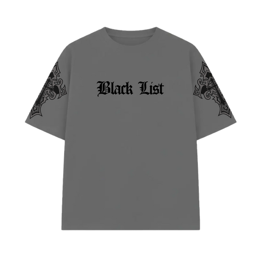 Blacklist Crosses Grey Oversized T-Shirt