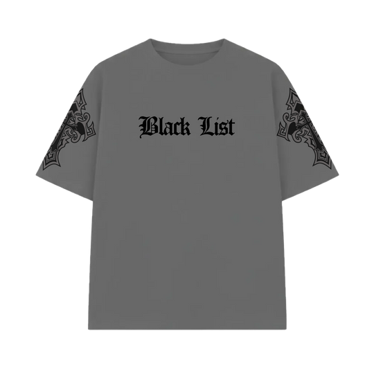 Blacklist Crosses Grey Oversized T-Shirt
