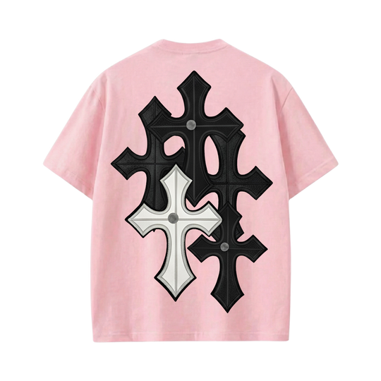 Blacklist Crosses Pink T-Shirt
